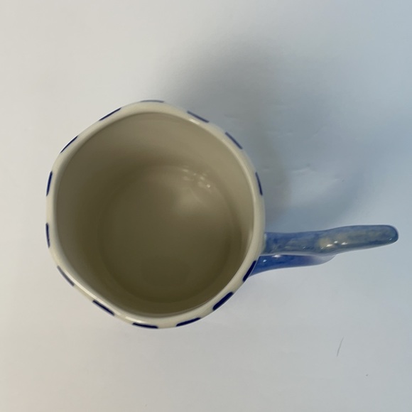 Striped Blue and White Whale Mug by The Old Pottery Company - Picture 5 of 11